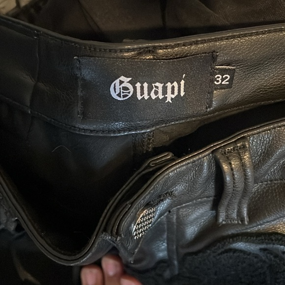 Guapi all leather skeleton stacked jeans - Picture 3 of 3